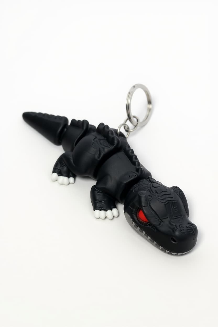 T Rex Dinozor Figürlü Hareketli Anahtarlık