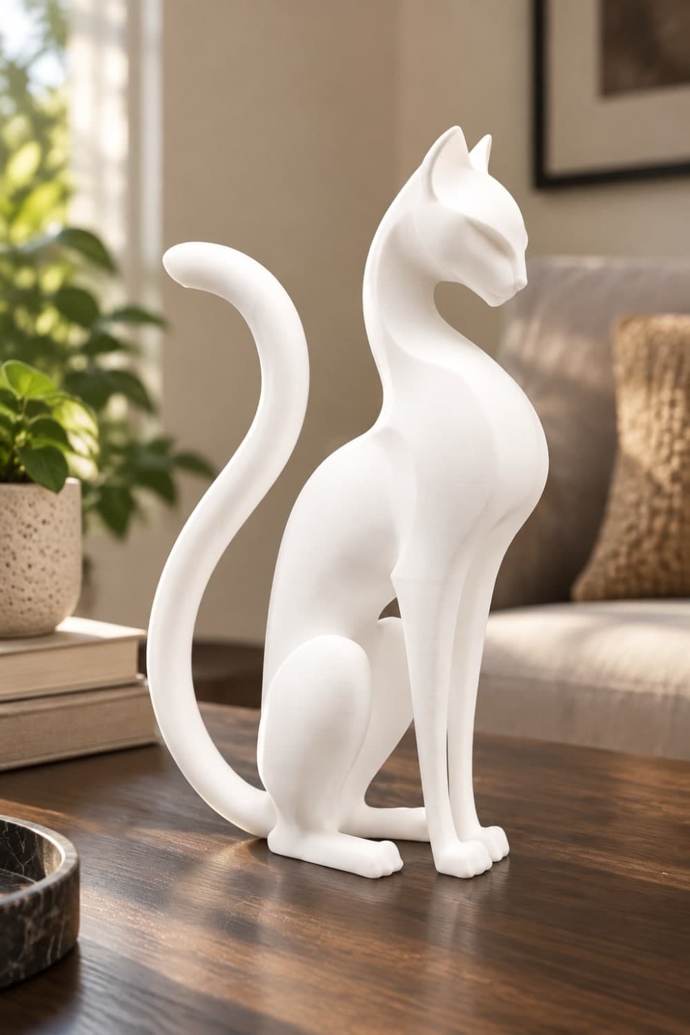 Kedi Anıtı Figürlü Dekoratif Biblo
