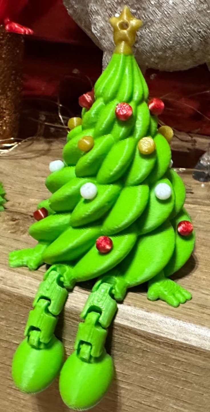 Hareketli Noel Ağacı Figürlü Dekoratif Süs