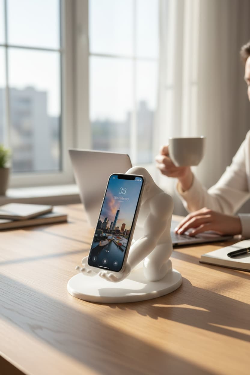 Goril Figürlü Telefon Standı