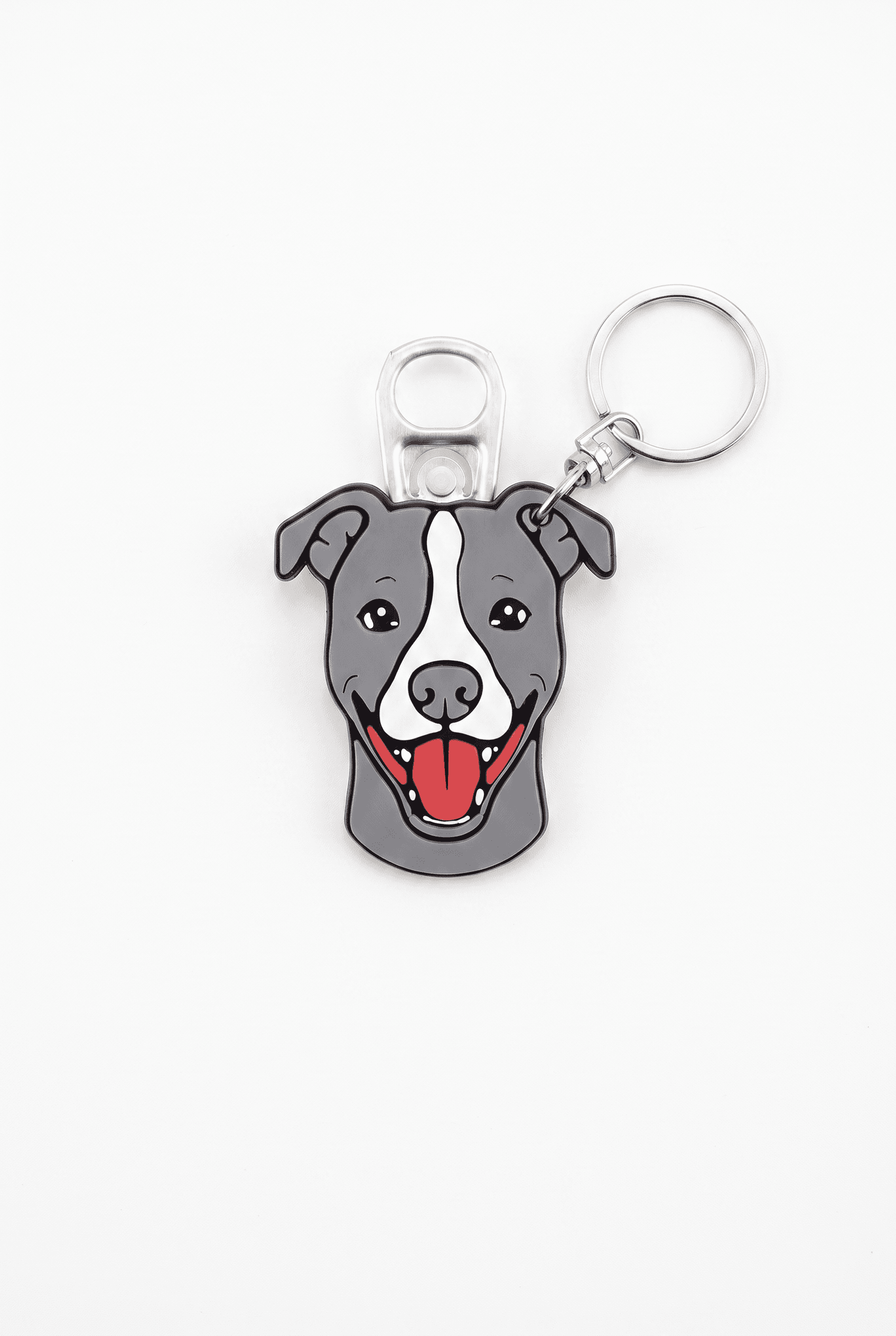 Pitbull Figürlü Açacaklı Anahtarlık