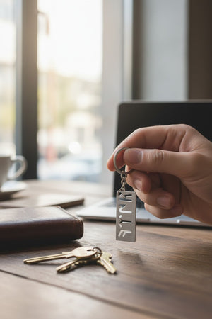 Göktürkçe Türk Yazısı Figürlü Anahtarlık