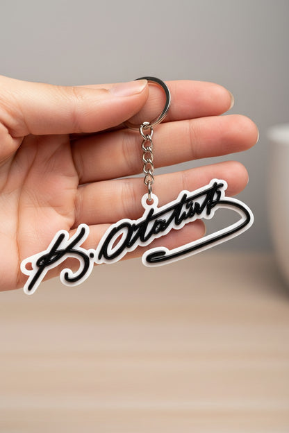 Atatürk İmzası Figürlü Anahtarlık