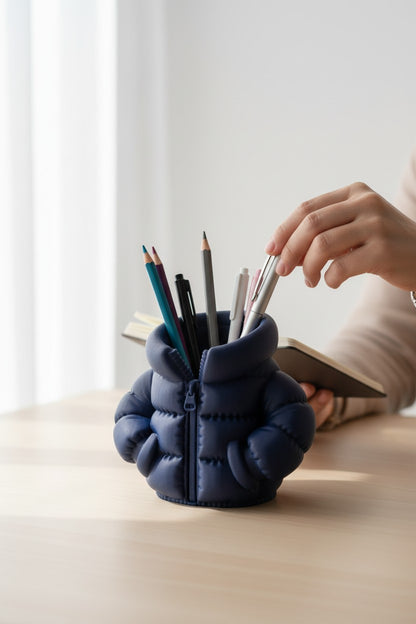 Şişme Mont Figürlü Kalemlik