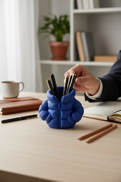 Şişme Mont Figürlü Kalemlik