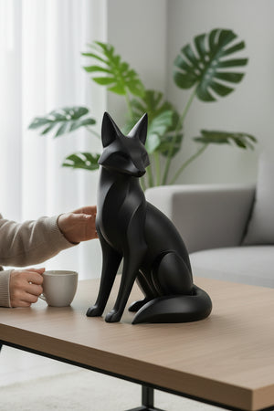 Tilki Figürlü Dekoratif Biblo