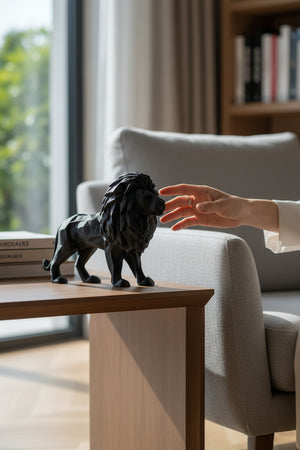 Aslan Figürlü Dekoratif Biblo