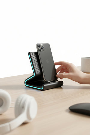 Şeritli ve Desenli Telefon Standı