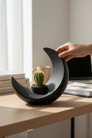 Hilal Figürlü Tasarım Vazo