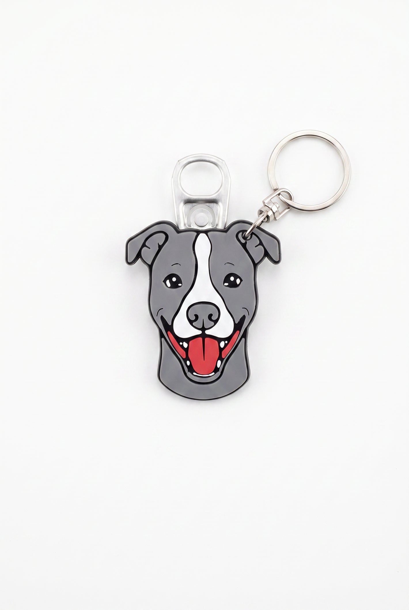 Pitbull Figürlü Açacaklı Anahtarlık