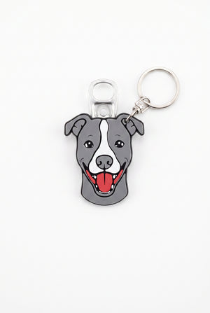 Pitbull Figürlü Açacaklı Anahtarlık