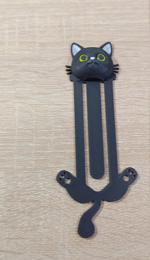 Kedi Figürlü 3 Boyutlu Kitap Ayracı