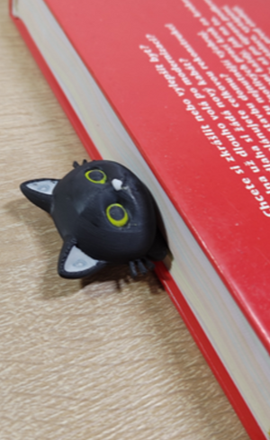 Kedi Figürlü 3 Boyutlu Kitap Ayracı