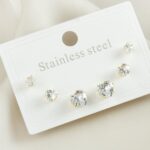 6’lı Paslanmaz Çelik Küpe Seti