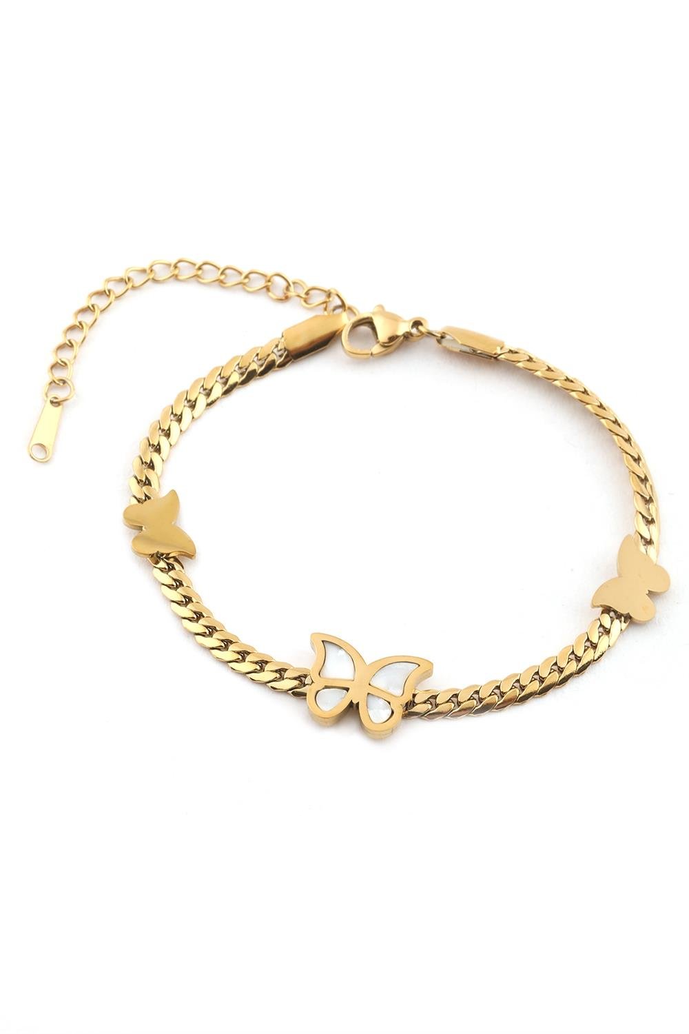 62834-Uploads-Urunresimleri-Buyuk-Celik-Bileklik-Gold-5-9159-Jpg.jpg Kelebek Figürlü Altın Renkli Çelik Bileklik - Görsel 1