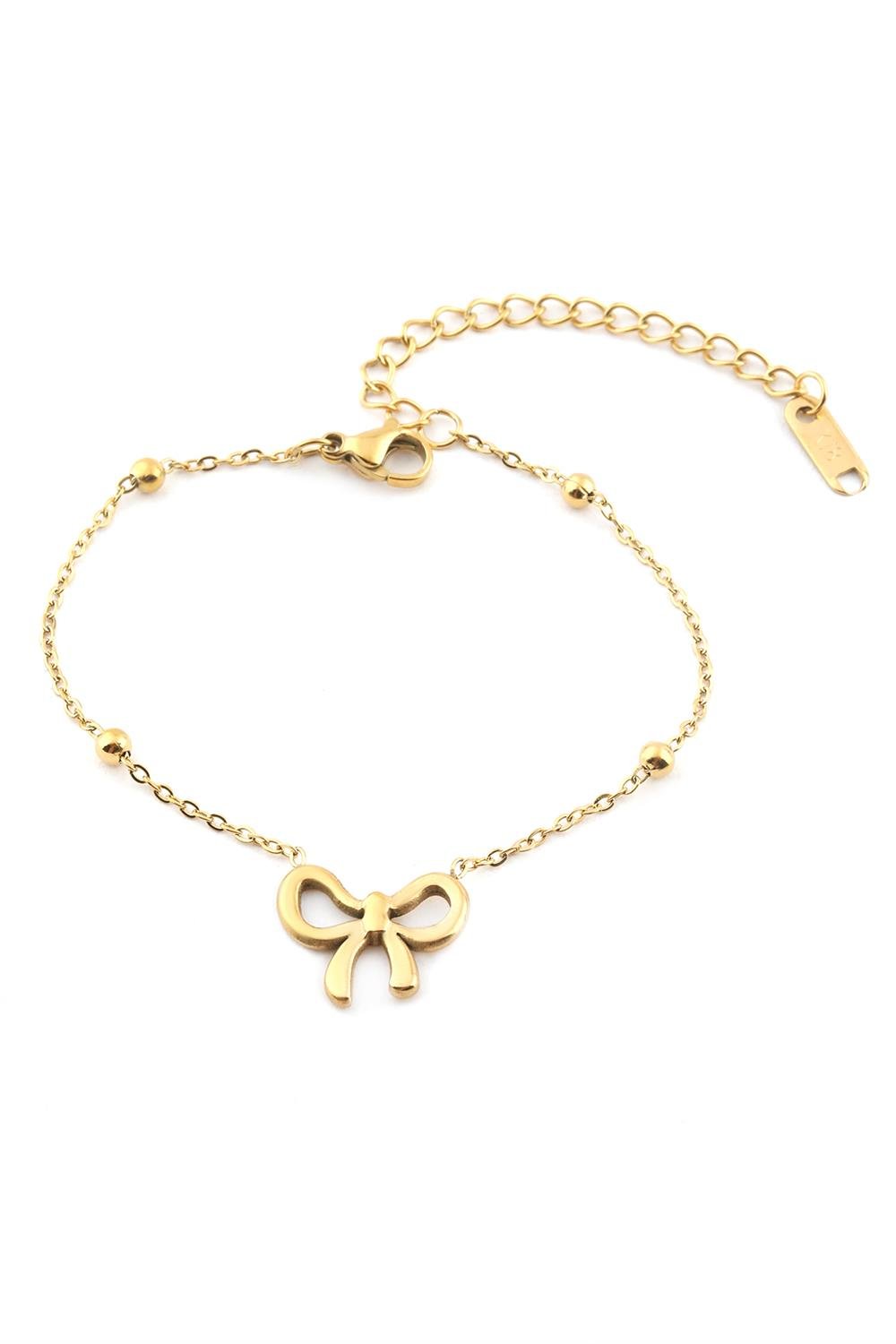 62834-Uploads-Urunresimleri-Buyuk-Celik-Bileklik-Gold-C1Ebcf-Jpg.jpg Fiyonk Figürlü Altın Renkli Çelik Bileklik - Görsel 1