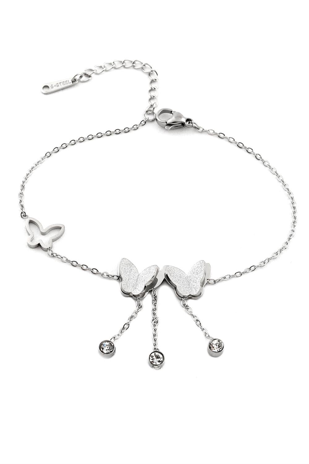 62834-Uploads-Urunresimleri-Buyuk-Celik-Bileklik-Silver-46Cf-A-Jpg.jpg Kelebek Figürlü Gümüş Renkli Çelik Bileklik - Görsel 1