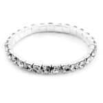 Taşlı Figürlü Gümüş Renkli Çelik Bileklik