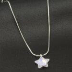 Yıldız Figürlü Silver Renk Paslanmaz Çelik Kolye