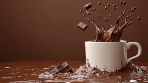 Chocolate Splash White Cup