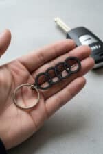 Audi Logosu Figürlü Anahtarlık - Görsel 2