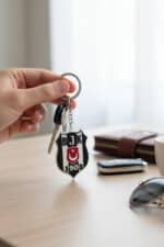 Beşiktaş Logosu Figürlü Anahtarlık - Görsel 2