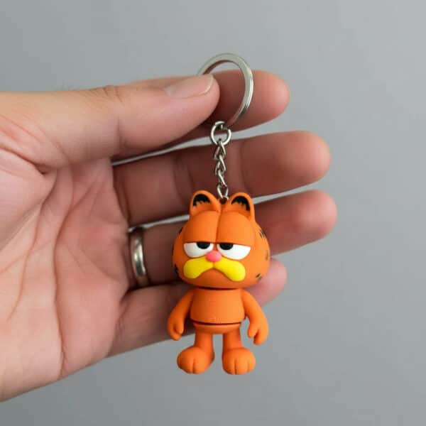 Garfield Figürlü Hareketli Anahtarlık