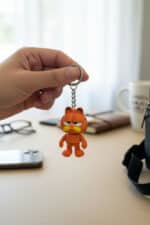 Garfield Figürlü Hareketli Anahtarlık - Görsel 4