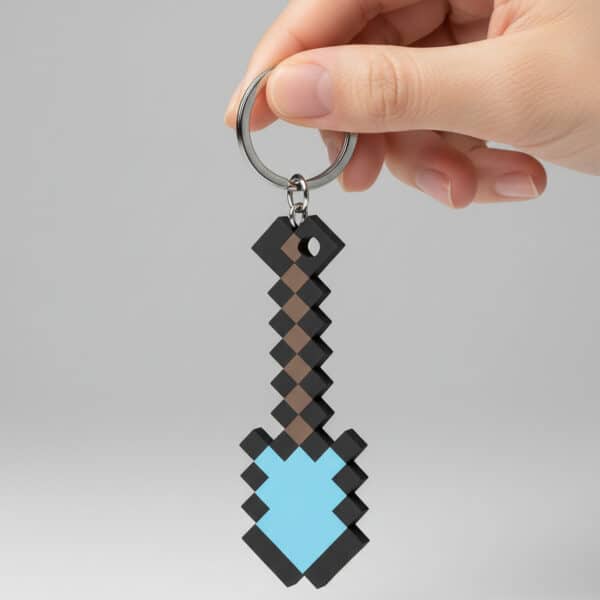 Minecraft Kürek Figürlü Anahtarlık