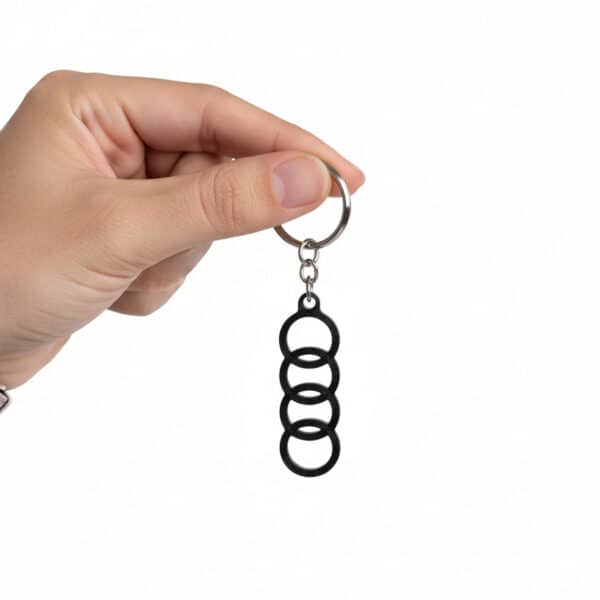 Audi Logosu Figürlü Anahtarlık