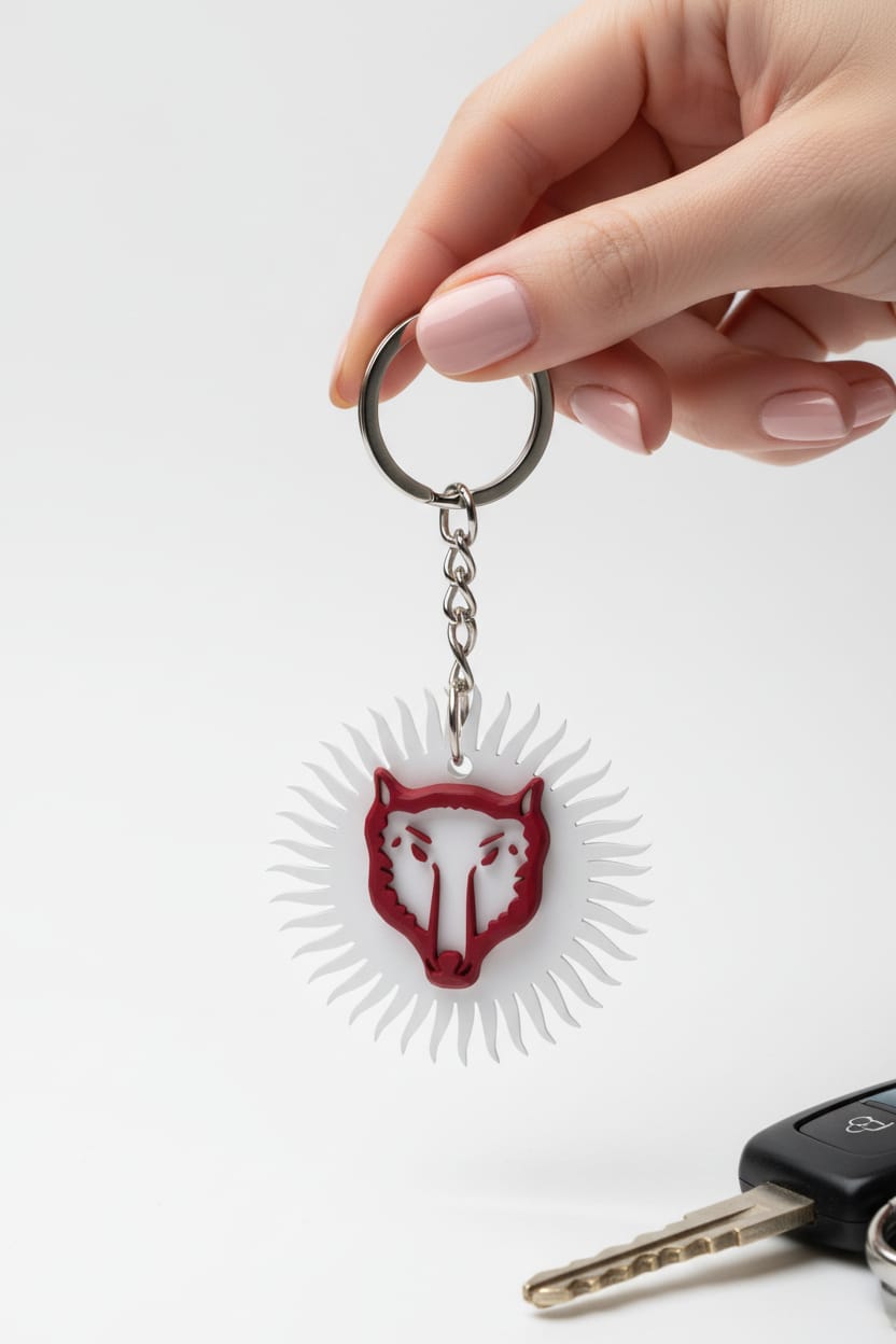 Lifestyle-Shot-67818Ff4-94E8-47F0-A225-23Cfd16B7103-Jpeg.jpeg Börü Budun Dernek Logolu Lisanslı Anahtarlık - Görsel 1