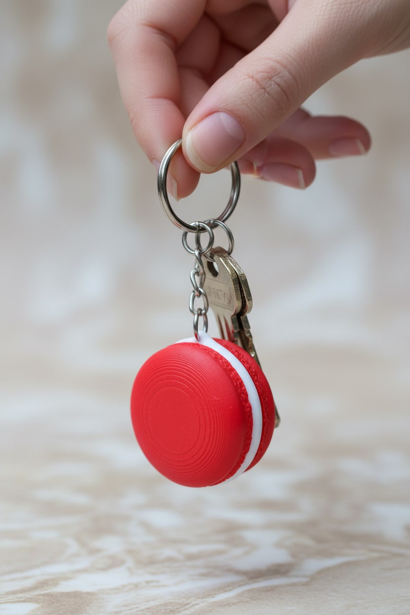 Lifestyle-Shot-8283F9F7-5Bcf-41C0-9Bca-6D108090Fa29-Jpeg.jpeg Makaron Figürlü Anahtarlık - Görsel 1