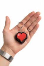 Minecraft Heart Figürlü Clicker Anahatarlık - Görsel 3