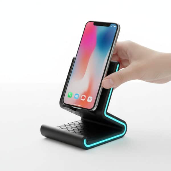 Şeritli ve Desenli Telefon Standı