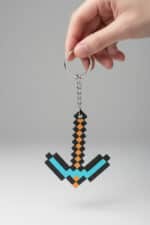 Minecraft Kazma Figürlü Anahtarlık - Görsel 3