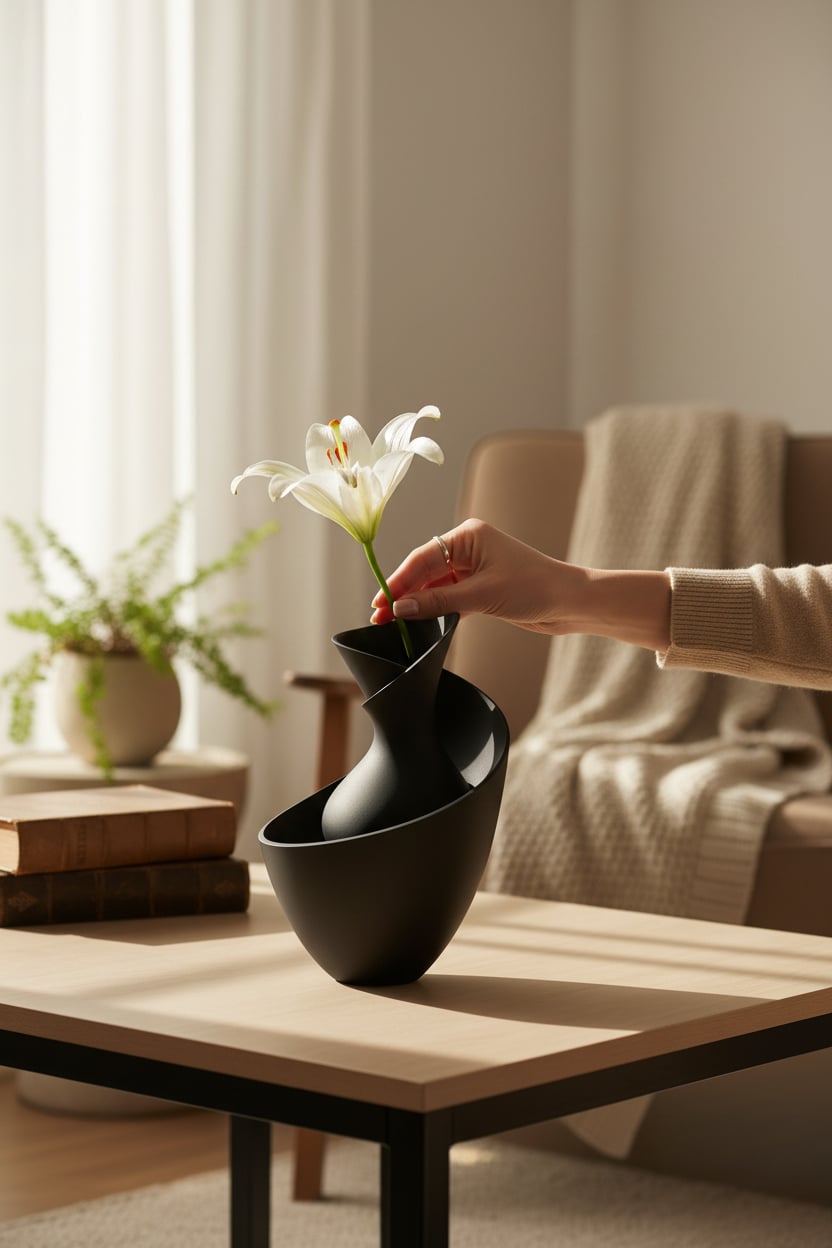 Lifestyle-Shot-D198F7C2-E587-4018-8D68-3006B8Fd73B7-Jpeg.jpeg Özel Tasarım Vazo - Görsel 1