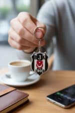 Beşiktaş Logosu Figürlü Anahtarlık - Görsel 3