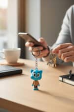 Gumball Figürlü Hareketli Anahtarlık - Görsel 2
