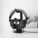 Kedi Figürlü Tasarım Kulaklık Standı