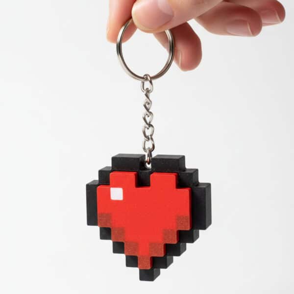Minecraft Heart Figürlü Clicker Anahatarlık