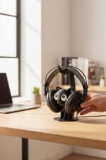 Kedi Figürlü Tasarım Kulaklık Standı - Görsel 4