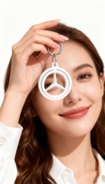 Mercedes Logosu Figürlü Hareketli Anahtarlık - Görsel 2