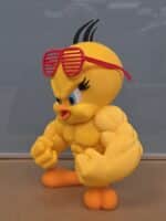 Tweety Spor Salonu Kuşu Figürlü Dekoratif Oyuncak - Görsel 2