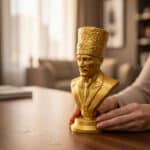 Atatürk Büstü Figürlü Mini Biblo