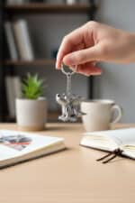 Sevimli Bebek Ejderha Figürlü Anahtarlık - Görsel 5