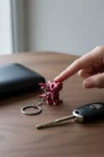 Sevimli Bebek Ejderha Figürlü Anahtarlık - Görsel 4