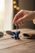 Sevimli Bebek Ejderha Figürlü Anahtarlık - Görsel 3