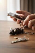 Güçlü Boğa Figürlü Hareketli Anahtarlık - Görsel 2