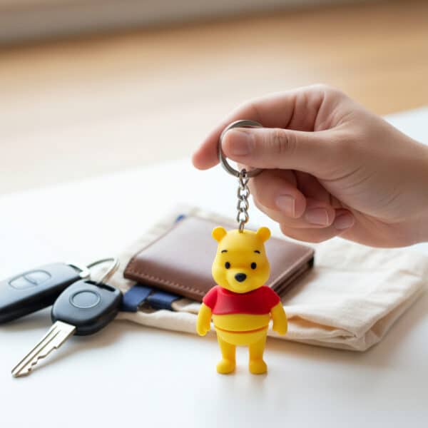 Winnie the Pooh Figürlü Hareketli Anahtarlık