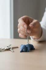 Fil Figürlü Hareketli Anahtarlık - Görsel 2